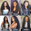 AUOCATTAIL Lace Front Wigs Human Hair 13x4 Transparent HD Curly Wigs 150 Density Natural Black Wigs Glueless Human Hair Wigs for Women 20in