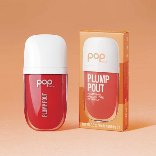 POP Beauty PLUMP POUT | WATERMELON WOW - Plumping Lip Oil, Hydrating Lip Gloss, Long Lasting Nourishing Lip Glow Oil Non-sticky