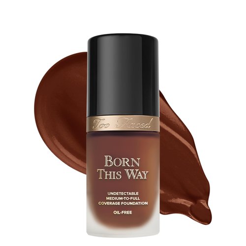 Too Faced Born This Way Natural Finish Longwear Liquid Foundation, Sable, 1.01 Fl Oz