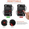 Erayco 150 Amp Circuit Breaker with Manual Reset for Car Marine Trolling Motors Boat ATV Manual Power Protect for Audio System Fuse, 12V-48VDC, Waterproof (150A)