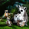 RoundFunny 5 Pcs Lemur Stuffed Animal Set Mommy Lemur Plush with 4 Cute Babies in Her Tummy Soft Cuddly Lemur Plushie Lemur Plush Toys for Boys Girls Birthday Gifts Baby Shower Woodland Party Decor