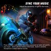 Nilight 12PCS Motorcycle RGB Led Light Kit Waterproof Multi Color Atmosphere Neon Accent Light APP and Remote Control Underbody Light Strips for Harley Davidson Honda Kawasaki Suzuki