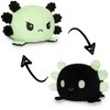 TeeTurtle - The Original Reversible Axolotl Plushie - Glow in the Dark - Cute Sensory Fidget Stuffed Animals That Show Your Mood