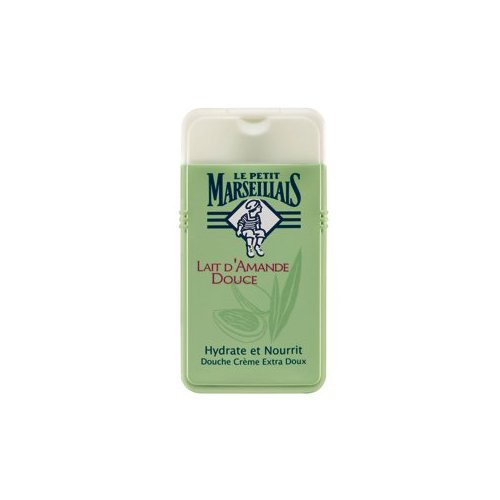 Le Petit Marseillais 3 Bottles of Body Wash Your Choice, French Shower Cream 6 Varieties 250ml (8.4oz) (Lait D'amande Douce (Sweet Almond Milk))