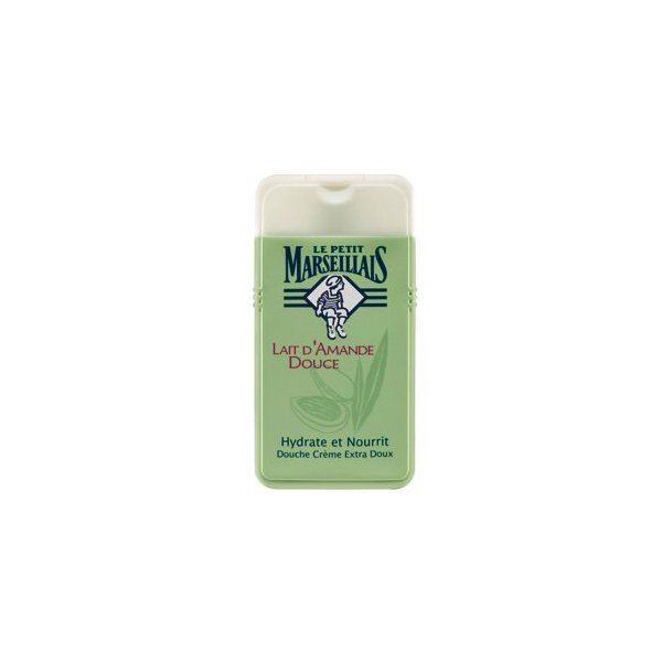 Le Petit Marseillais 3 Bottles of Body Wash Your Choice, French Shower Cream 6 Varieties 250ml (8.4oz) (Lait D'amande Douce (Sweet Almond Milk))