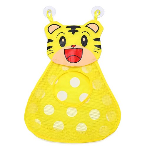 ikasus Bath Toy Storage Baby Toy Organizer Cartoon Animal Pattern Decor Bathroom Toy Storage Net Bag Hanging Mesh Bag Waterproof Toy Drain Net Bag with 2 Suction Cups for Baby Bath Toys & More Type 4