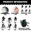 18pcs Black Glitter Bicycle Bike Dessert Cupcake Topper Biking Mountain Sport Theme Decor Supplies Baby Shower Boys Girls Man Family Party Decorations