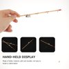 TOYANDONA Miniature Fishing Pole, 2pcs Miniature Fishing Rod Dollhouse Fishing Pole for Dollhouse Decoration Accessories