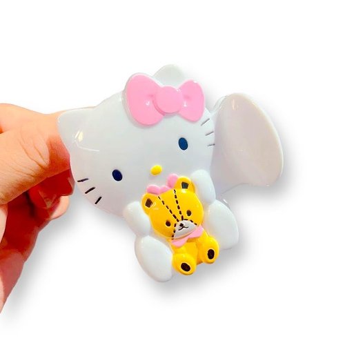 KOZUKI Anime Hair Clip, Cute Anime-inspired Cat Hair Claw, Secure Hold Japanese Otaku Hair Accessory, Unisex, Silver, Modern Style, Hair Securing, 1 Count