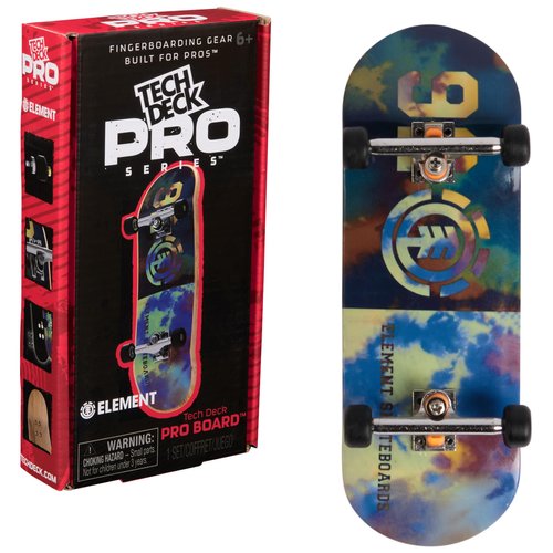TECH DECK, Element Pro Series Finger Board with Storage Display, Built for Pros; Authentic Mini Skateboards, Kids Toys for Ages 6 and up