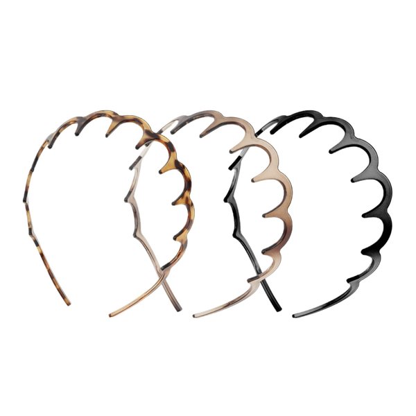 TODDER Zig Zag Headbands Wavy 3pcs Comb Headbands for Women Men Shark Tooth Hair Comb Hairband Hair Hoop Accessory for Women