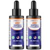 Vitamatic 2 Packs Liquid Biotin & Collagen for Hair Growth - Women & Men – Supports Glowing Skin, Healthy Hair & Nail Growth (2Fl Oz)