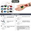 Grizzly Bear Temporary Tattoos - Canada Bear Stickers Brown Bear for Kids' Birthday Party Supplies, Decorations, and Favors, Rocky Mountains Themed, Cute Gifts for Boys and Girls, Ideal Prizes (96PCS)
