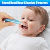 Baby Nasal Aspirator Mouth Suction Nasal Congestion Relief with 2 Silicone Tips with Nose Cleaning Tweezer