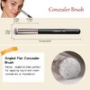 ENERGY Concealer Brush Set Professional Angle Under Eye Concealer Brushes Flat Top Perfect For Eye Concealer Foundation Blending Liquid Cream or Flawless Powder Cosmetics Buffing Stippling