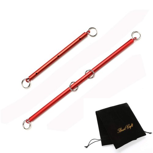 EXREIZST 2 Red Adjustable Spreader Bar Set, Restore Pilates Exercise Spreader Bar, Home Yoga Training Fitness Gear