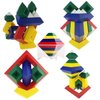 KUTOI Pyramid Stacking Toy Building Blocks 3D Puzzle Brain Teasers for Kids and Adults-Creative Preschool Learning Activities- Toddler Building Toys, Kids Blocks for 3 Year Old Boys & Girls