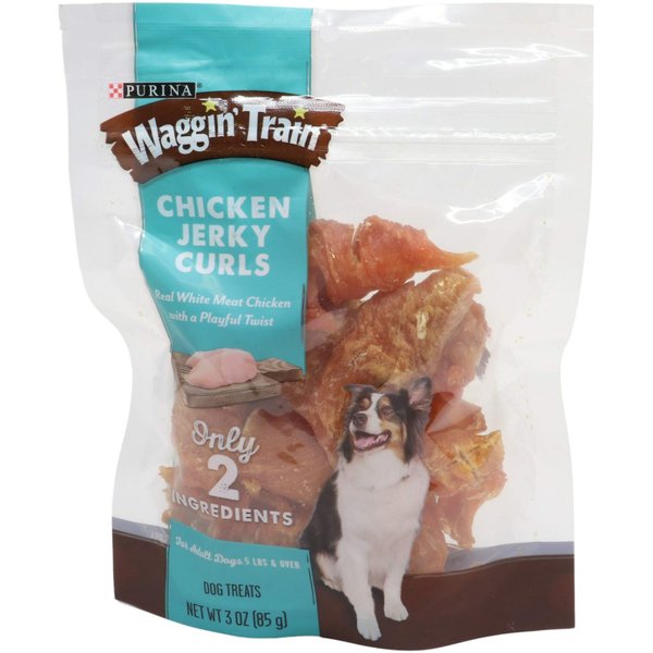 Waggin' Train Chicken Jerky Curls, 3oz. Pouch