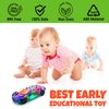 TOOTY TOY Light Up Transparent Car Toy - Fun and Interactive Electric Car Toy for Kids- Music Car with LED - Colorful Moving Gears -Tummy Time Crawling Baby Light Up Toys for Boys & Girls
