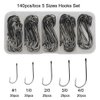 Baitholder Fishing Hooks Barbed Shank Beak Bait Holder Hooks Black Carbon Steel Offset Jig Fishing Hooks Saltwater Freshwater #2