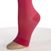 Truform Sheer Compression Stockings, 15-20 mmHg, Women's Knee High Length, Open Toe, 20 Denier, Pink, Small