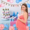 Gender Reveal Party Supplies (99 Pieces) Baby Shower Decorations Set with Bonus Including Cupcake Topper Special Banner Gender Reveal Balloons Paper Flowers Paper Lanterns & Free Sticker