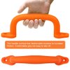 Dolibest Set of 4 Safety Playground Handles,Swing Set Kids Safety Hand Grips for Playset, Climbing Frame, Play House,Climbing Frame, Play House Handles(Red)