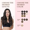 GOO GOO Clip in Hair Extensions Real Human Hair, 18inch 150g 9Pcs, 2 Dark Brown, Remy Human Hair Extensions Clip ins for Women, Natural Human Hair