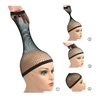 2 Pieces Wig Caps Hair Net for Long Hair Wig Mesh Cap Weaving Wig Cap Mesh Net Open End Wig Cap for Women (Black L)