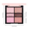 Six-Color Eyeshadow Makeup Palette, Pale Red Rose Pink Dark Browm Rose Gold Champagne Gold Nude Pink Eyeshadows, Blendable Matte and Shimmer, Long-Lasting - Cruelty-Free With Built-In Mirror - 01#