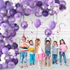 Butterfly Party Decorations, Girls Birthday Themes Decorations with Balloon Arch Kit Butterfly Photography Backdrop Banner and Tablecloth for Girls Women Butterfly Birthday Decor