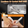 LEDSUUEI Cordless Electric Nail Drill: 30000RPM Professional Electric Nail File for Acrylic Polish Gel Nails Removal Rechargeable Nail Dril with Nail Drill Bits Sanding Bands(White Gold)