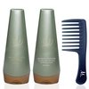 Agave Smoothing Shampoo and Conditioner 8.5 Ounce Duo and M Hair Designs Detangling Comb (Bundle)