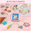 Klever Kits 16 Projects Gem Painting, Kids Diamond Gem Painting Kit with 5D Gem, Arts and Crafts for Girls Ages 6-12, Gem Craft Activities Kits, Premium Art Gift Ideas for Girls Crafts Ages 6, 7, 8+