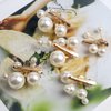 Sppry Small Pearl Alligator Hair Clips - Sparkly Rhinestone Butterfly Hair Accessories for Women or Bridal Girls in Wedding Prom Party, Set of 5 Pcs