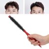 Small Mini Ultra Thin Aluminum Tube Nylon Bristles Styling Brush for Short Hair, Bangs, Beard, Lifting, and Curling (Number 3)