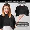 Waterproof Hair Dye Cape Short Barber Cape Waterproof Salon Hair Cutting Cape Makeup Apron for Hair Color, Bleach, Shampoo