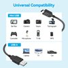 CJP-Geek 6ft Black Mini USB Data Cable Cord Compatible with Brother PT-D600 PT-D450 Label Printer US