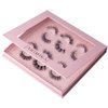 Arimika 3 Styles 6 Pairs Natural Look 3D Mink False Eyelashes, Short Fluffy Wispy Book Lashes A36N-01