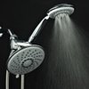 Hotel Spa 1831 30-Setting Ultra-Luxury 3 way Rainfall Shower-Head/Handheld Shower Combo by Top Brand Manufacturer. Choose from 30 full and combined water flow patterns! , 6 Inch , Chrome