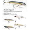 Heddon Rattle Spook Fishing Lures (Bone/Orange Belly, 4 1/2-Inch)
