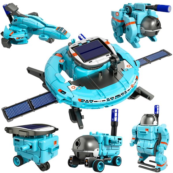 Lucky Doug STEM Projects for Kids Ages 8-12 12-16, 6-in-1 Building Science STEM Kits for Solar Robot Kit Space Toys Birthday Gifts for 8 9 10 11 12 13 14 15 16 Year Old, Boys Girls Teens