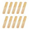 10PCs Tenor Saxophone Reeds Tenor Sax Accessories With Plastic Protective Cover Woodwind Musical Instrument Accessories for Beginners Educators Students