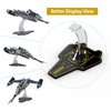 NAOCARD Acrylic Display Stand for Lego Star Wars The Mandalorian's N-1 Starfighter 75325 Building Set,Clear Acrylic Display Holder for Star-Wars Spaceship