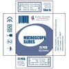 Microscope Slides, Ground Edges, Plain, 90 Corners, 3x1, Karter Scientific 206A2 (Pack of 72)
