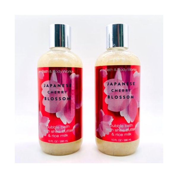 2 Japanese Cherry Blossom Bubble Bath Body Wash 10 fl.oz