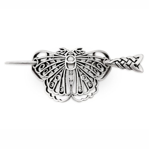 HAQUIL Wicca Gothic Celtic Vintage Hollow Moth Butterfly Hairpin Hair Stick Barrettes Hair Accessory for Women