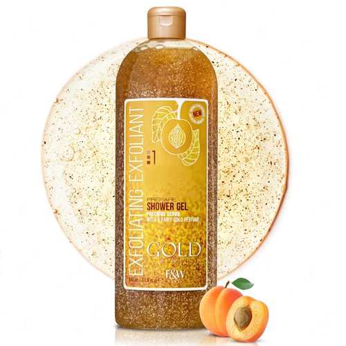 FAIR & WHITE Gold Precious Scrub Exfoliating Body Wash 31.8 fl. oz. / 940 ml