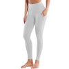 BUBBLELIME 25"/26"/27"/28" Out Pockets High Waist Yoga Pants Women Leggings Cross Pockets Pants_LightGray XL_26" Inseam