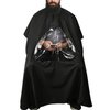 CM Barber Cape with Clear Window Salon Cape Hair Cutting Cover Hair Drape Waterproof Haircut Apron with Buckle for Barber Shop Salon Stylists Home DIY Hairdressing